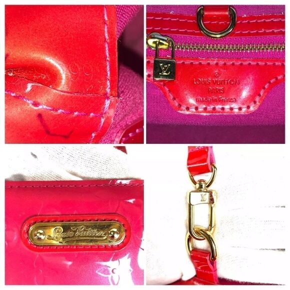 Louis Vuitton Wilshire handbag bag Vernis Pink - Picture 11 of 13